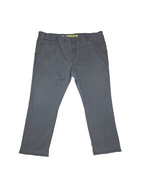 Lee Extreme Motion Mens Athletic Fit Tapered Leg Pants Gray Size 52x32
